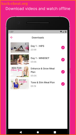 Booty Bands & Barbells App screenshot