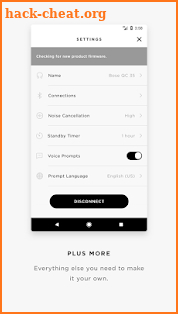 Bose Connect screenshot