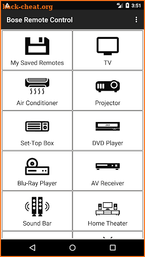 Bose Remote Control screenshot