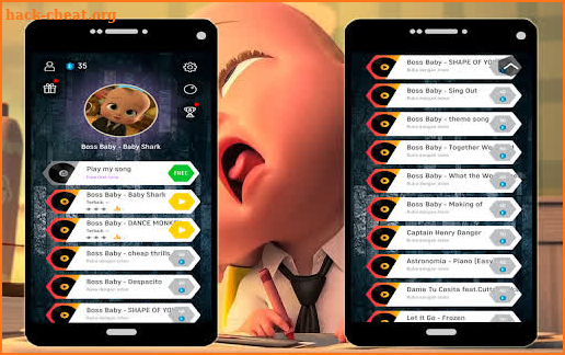 Boss Baby Magic Tiles Hop screenshot