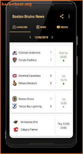 Boston Bruins: Livescore & News screenshot