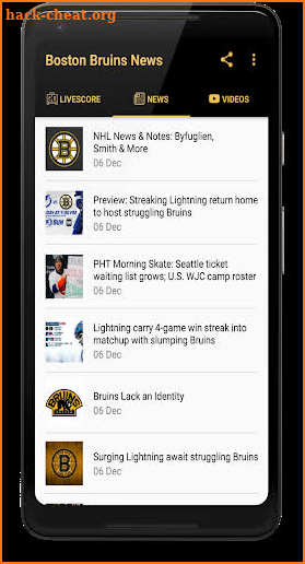 Boston Bruins: Livescore & News screenshot