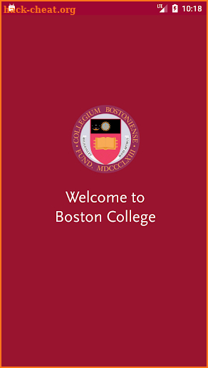 Boston College Welcome screenshot