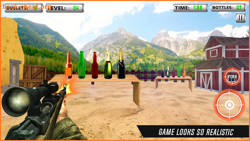 Bottle Shooting Game 3D Sniper screenshot