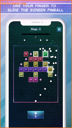 Bouncing Balls Action - Brick Crusher Game screenshot