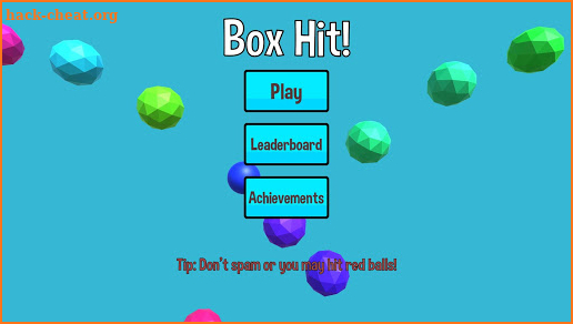 Box Hit! - Multi-colored 2.5D fun physics game screenshot