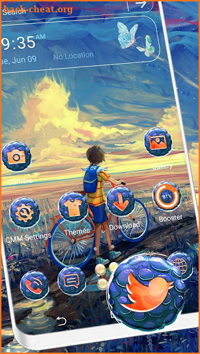 Boy Landscape Art Launcher Theme screenshot