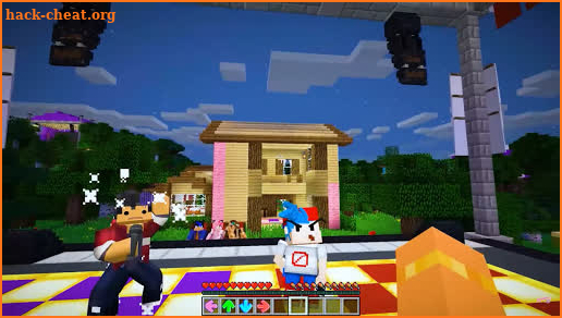 Boyfriend & Girlfriend VS SARVENTE Minecraft Skin screenshot