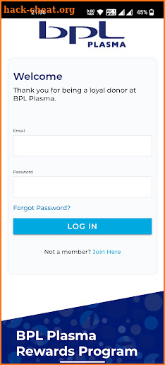 BPL Plasma Rewards Program screenshot