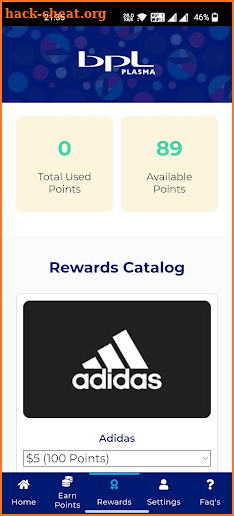 BPL Plasma Rewards Program screenshot