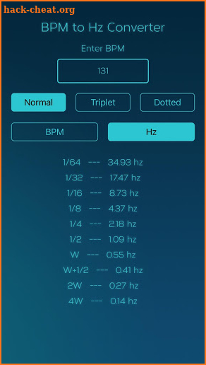 BPM to MS Converter screenshot