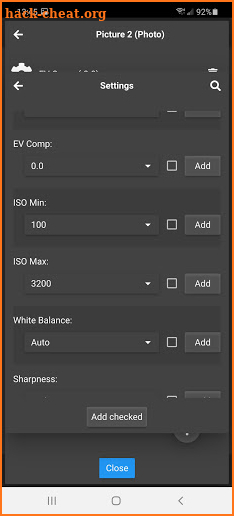 Bracketing for GoPro® Heros screenshot