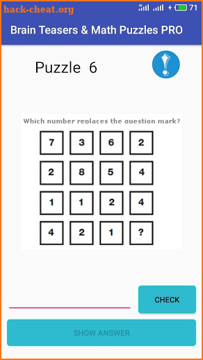 Brain Teasers & Math Puzzles PRO screenshot