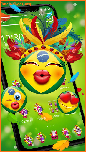 Brazil Emoji Carnival Theme😘 screenshot