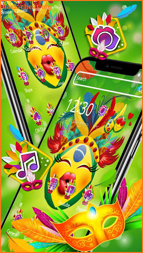 Brazil Emoji Carnival Theme😘 screenshot