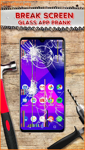 Break Screen Glass App Prank screenshot