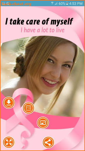 Breast Cancer Picture Frames Wallpaper screenshot