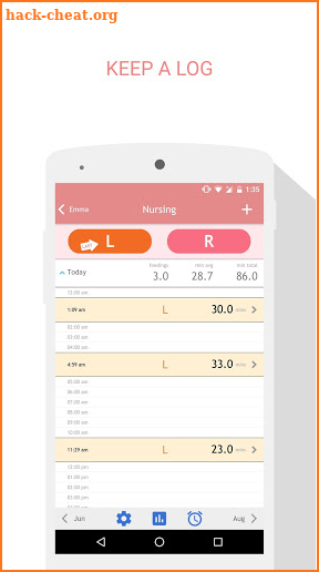 Breastfeeding Tracker Baby Log screenshot