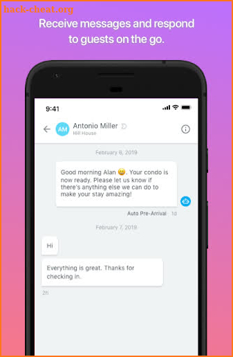 Breezeway: Messaging screenshot