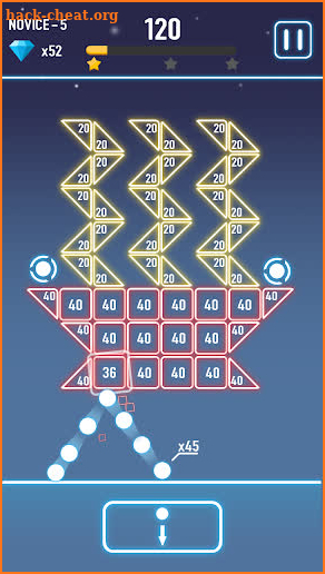 Bricks Breaker Glows 2 : Puzzle Challenge screenshot