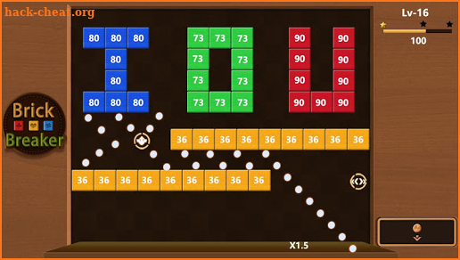 Bricks Breaker-Wooden Ball shoot screenshot