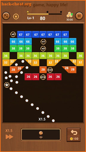 Bricks Breaker-Wooden Ball shoot screenshot