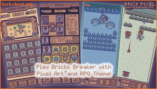 Bricks Pixel - Monster Bricks Breaker Battle RPG screenshot