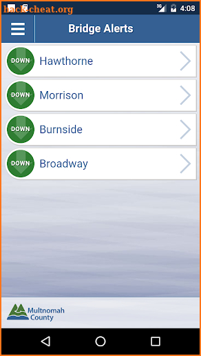 Bridge Alerts by Multco screenshot