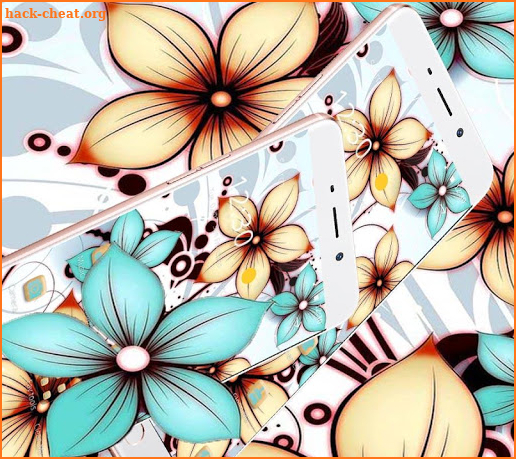 Bright Vine Sea Flowers Theme screenshot