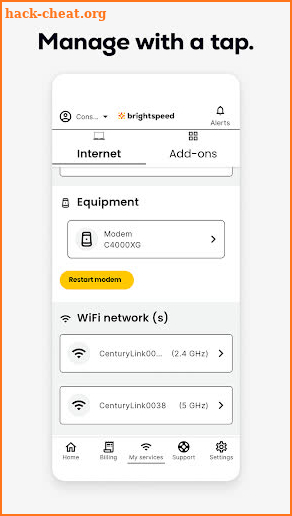 Brightspeed Internet screenshot