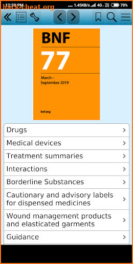 British National Formulary 77 screenshot