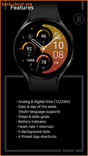 BRN109 : Watch Face screenshot