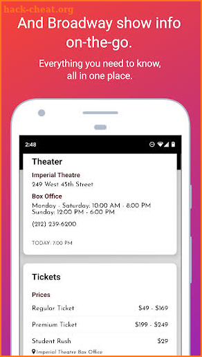 Broadway App screenshot