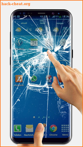 Broken Screen Live Wallpaper for Joking screenshot