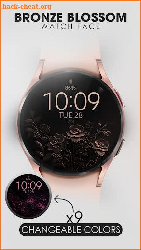 Bronze Blossom Watch Face screenshot