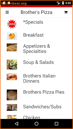 Brother's Pizza screenshot