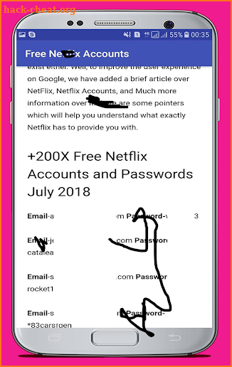 browser for Free Netflix Account 2018 screenshot