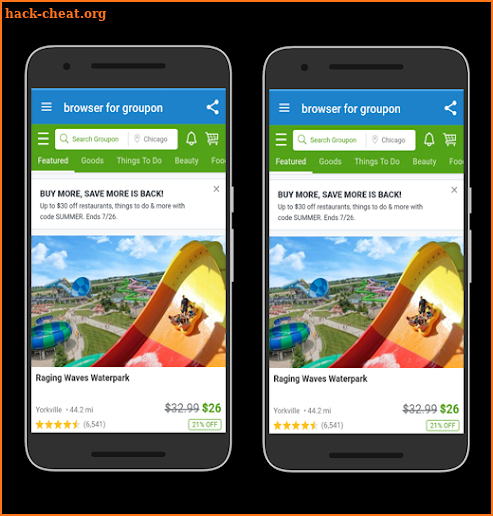 browser for groupon Coupons & Discounts screenshot