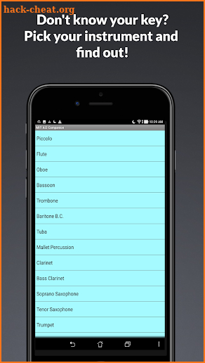 Bryant Hornet Music Transposition screenshot