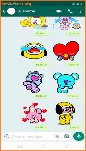 BT21 WAstickers 2019 screenshot