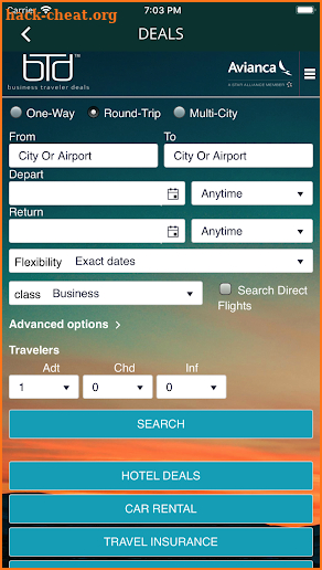 BTD Business traveler deals - Air Tickets Offers screenshot