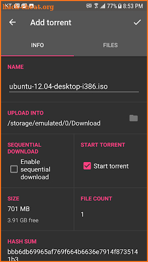 bTorrent - Torrent Downloader screenshot