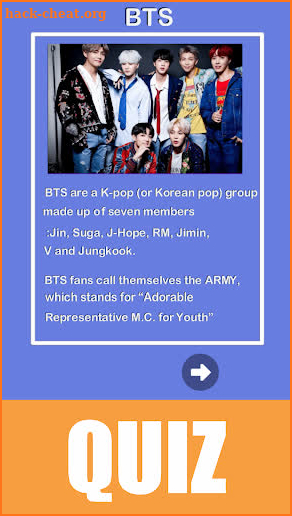 BTS Army Quiz 2021 Bootcamp screenshot