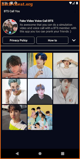 BTS Call You - Fake Video Voice Call with BTS screenshot