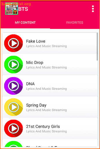 BTS Music and Lyric screenshot