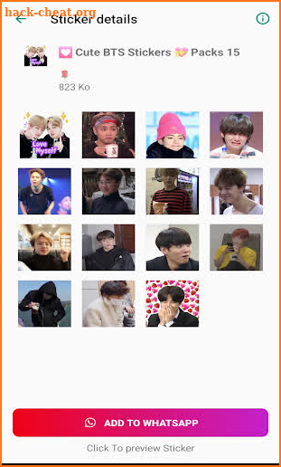 BTS Stickers Animated screenshot