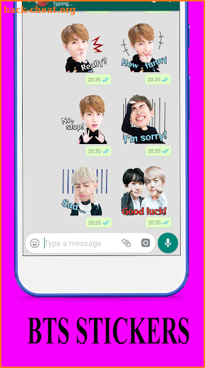 BTS Stickers for Whatsapp - WAStickerApps screenshot