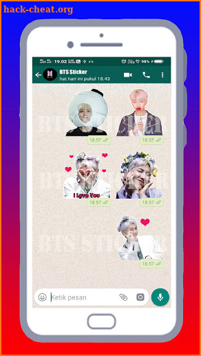 BTS WAStickerApps - BTS Sticker Packs Apps screenshot