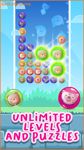 Bubble Cats Match Pop Games screenshot