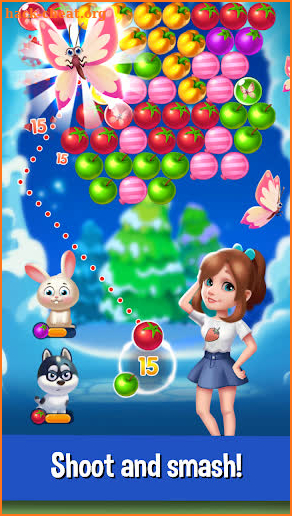 Bubble Fruit: Pet Bubble Shooter Games screenshot